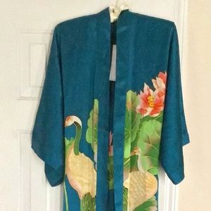 Kim + Ono Hand Painted Silk Robe
